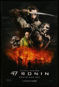 5g011 47 RONIN teaser DS 1sh '13 Keanu Reeves w/sword, Hiroyuki Sanada, Rick Genest!
