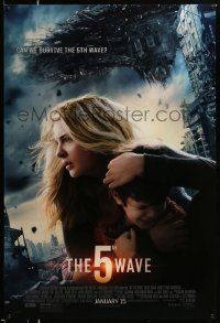 5g003 5TH WAVE advance DS 1sh '16 Chloe Grace Moretz, Nick Robinson, Schreiber, can we survive?