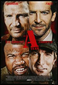 5g060 A-TEAM style 4 advance DS 1sh '10 Liam Neeson, Bradley Cooper, Jessica Biel, Jackson!