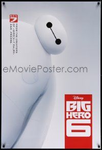 5g093 BIG HERO 6 advance DS 1sh '14 Walt Disney CGI, cool image of Baymax & white background!