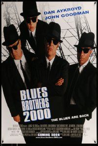 5g111 BLUES BROTHERS 2000 advance DS 1sh '98 Dan Aykroyd, John Goodman, John Landis directed!