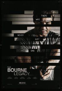 5g115 BOURNE LEGACY teaser DS 1sh '12 there was never just one, Jeremy Renner!