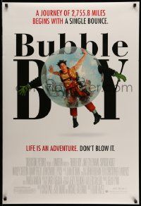 5g137 BUBBLE BOY DS 1sh '01 great image of Jake Gyllenhaal in plastic bubble!