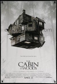 5g141 CABIN IN THE WOODS advance DS 1sh '11 Kristen Connolly, Chris Hemsworth, creepy image!