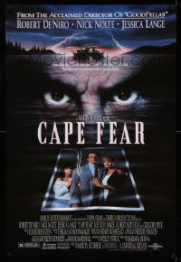5g145 CAPE FEAR 1sh '91 great close-up of Robert De Niro's eyes, Martin Scorsese remake!