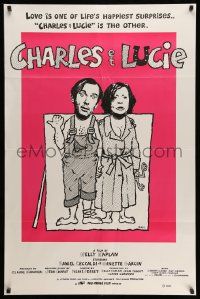5g158 CHARLES & LUCIE 1sh '80 Nelly Kaplan's Charles et Lucie, wacky art!