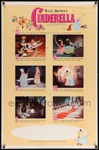 5g174 CINDERELLA style B 1sh R65 Walt Disney classic romantic musical cartoon, great art of slipper!