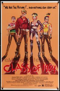 5g178 CLASS OF 1984 1sh '82 art of bad punk teens, we are the future & nothing can stop us!