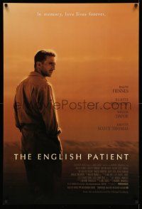 5g280 ENGLISH PATIENT DS 1sh '97 Ralph Fiennes, in memory, love lives forever, Best Picture Winner!