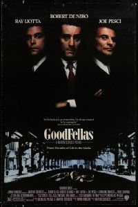 5g347 GOODFELLAS DS 1sh '90 Robert De Niro, Joe Pesci, Ray Liotta, Martin Scorsese classic