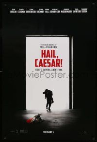 5g359 HAIL, CAESAR teaser DS 1sh '16 Joel Coen & Ethan Coen, Brolin, Clooney, Fiennes, Hill!