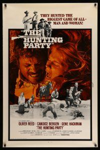 5g423 HUNTING PARTY 1sh '71 they hunted the deadliest game of all - 26 men and Candice Bergen!