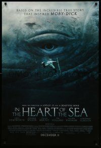 5g435 IN THE HEART OF THE SEA advance DS 1sh '15 Ron Howard, Chris Hemsworth, huge whale eye!