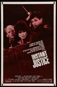 5g459 INSTANT JUSTICE int'l 1sh '86 Michael Pare, Tawny Kitaen, Peter Crook