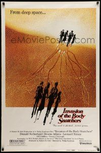 5g463 INVASION OF THE BODY SNATCHERS advance 1sh '78 Kaufman classic remake of sci-fi thriller!