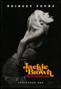 5g474 JACKIE BROWN teaser 1sh '97 Quentin Tarantino, profile portrait of sexy Bridget Fonda!
