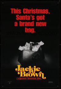 5g475 JACKIE BROWN teaser 1sh '97 Quentin Tarantino, Santa's got a brand new bag!