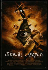 5g480 JEEPERS CREEPERS DS 1sh '01 Justin Long, creepy image, what's eating you?