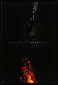 5g523 LAST WITCH HUNTER teaser DS 1sh '15 Vin Diesel, image of sword covered in black blood & fire!
