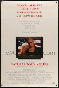 5g658 NATURAL BORN KILLERS DS 1sh '94 Oliver Stone, Woody Harrelson & Juliette Lewis on TV!