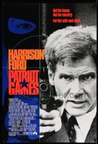 5g694 PATRIOT GAMES int'l DS 1sh '92 Harrison Ford is Jack Ryan, from Tom Clancy novel!
