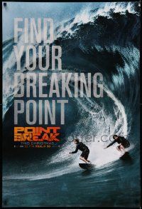 5g713 POINT BREAK teaser DS 1sh '15 Luke Bracey and Edgar Ramirez surfing massive wave!