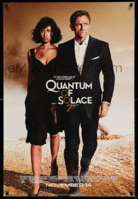 5g732 QUANTUM OF SOLACE advance DS 1sh '08 Daniel Craig as James Bond, sexy Olga Kurylenko!