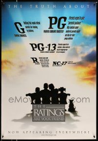 5g738 RATINGS ARE YOUR FRIEND 27x39 1sh '00 MPAA film rating informational poster!