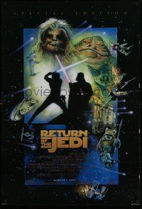 5g753 RETURN OF THE JEDI style D advance DS 1sh R97 George Lucas' Revenge of the Jedi, Drew art!