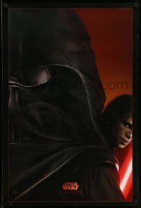 5g756 REVENGE OF THE SITH style A teaser DS 1sh '05 Star Wars Episode III,great image of Darth Vader