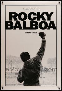 5g769 ROCKY BALBOA teaser DS 1sh '06 boxing, director & star Sylvester Stallone w/fist in air!