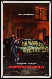 5g780 RUNNING SCARED 1sh '86 Gregory Hines & Billy Crystal are Chicago's finest!