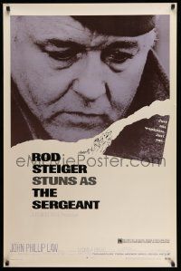 5g803 SERGEANT 1sh '68 Rod Steiger, John Phillip Law, from the novel by Dennis Murphy!