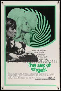 5g805 SEX OF ANGELS int'l 1sh '69 Ugo Liberatore's Il sesso degli angeli, cool psychedelic art!