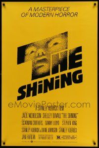 5g808 SHINING studio re-strike 1sh '80s Stephen King, Stanley Kubrick, masterpiece of modern horror!