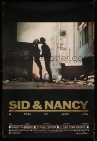 5g812 SID & NANCY foil 1sh '86 Gary Oldman & Chloe Webb, punk rock, directed by Alex Cox!