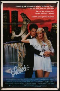 5g837 SPLASH 1sh '84 Tom Hanks loves mermaid Daryl Hannah in New York City under Twin Towers!
