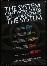 5g880 SYSTEM CAN'T WORK UNLESS YOU UNDERSTAND THE SYSTEM 27x39 1sh '00 MPAA rating guide!