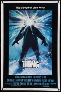 5g900 THING 1sh '82 John Carpenter classic sci-fi horror, cool art by Drew Struzan!