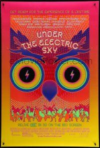 5g934 UNDER THE ELECTRIC SKY DS 1sh '14 cool wild psychedelic art image of owl!