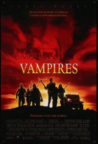 5g941 VAMPIRES DS 1sh '98 John Carpenter, James Woods, cool vampire hunter image!