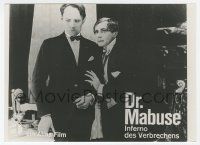 5h126 DR. MABUSE: THE GAMBLER part II 5x7 Austrian still R62 Fritz Lang, Dr. Mabuse, der Spieler!