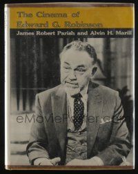 5h290 CINEMA OF EDWARD G. ROBINSON hardcover book '72 an illustrated biography of the star!