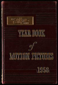 5h218 FILM DAILY YEARBOOK OF MOTION PICTURES hardcover book '58 loaded with movie information!