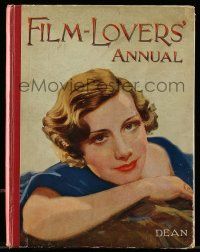 5h261 FILM-LOVERS' ANNUAL English hardcover book '34 filled with great movie information & photos!