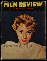 5h306 FILM REVIEW English hardcover book '57/58 contains full-page full-color movie star portraits!