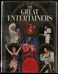 5h335 IN PERSON THE GREAT ENTERTAINERS hardcover book '85 singers, comedians, actors & more!