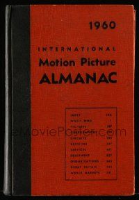5h238 INTERNATIONAL MOTION PICTURE ALMANAC hardcover book '60 filled with movie information!