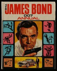 5h338 JAMES BOND 007 ANNUAL English hardcover book '65 filled with great photos + cool comic strip