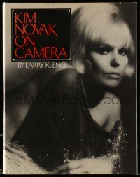 5h344 KIM NOVAK ON CAMERA hardcover book '80 an illustrated biography of the sexy blonde star!